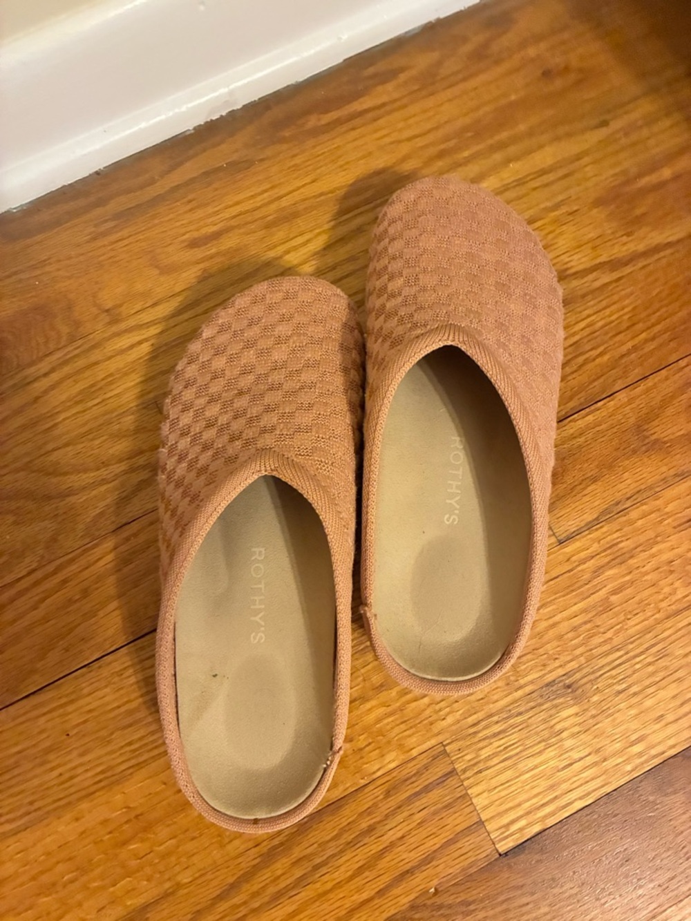 Rothy's Women's Knit Slip-On Clogs in Terracotta